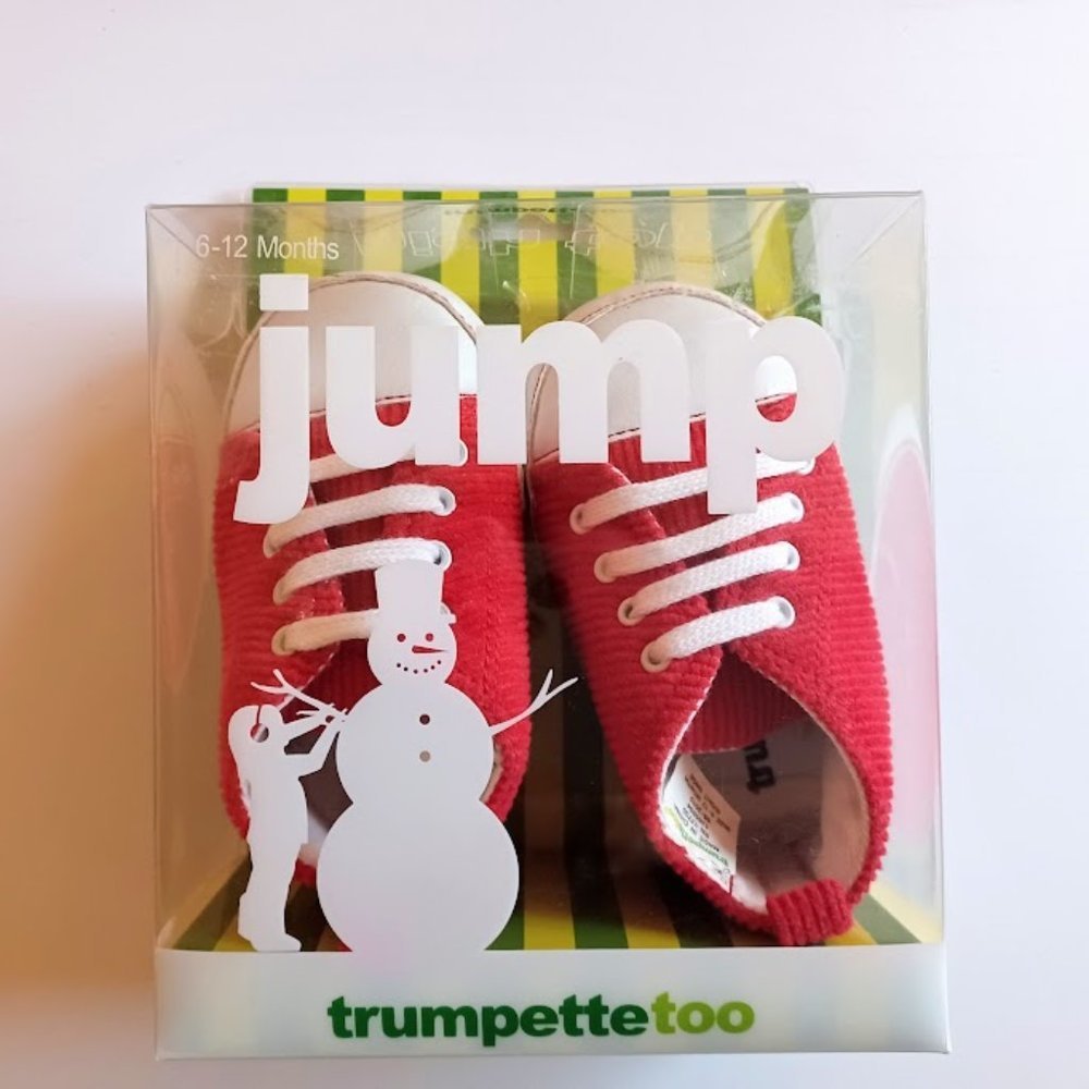 TrumpetteToo High-Top Sneakers for Baby - 6-12 Months - Red- NWT